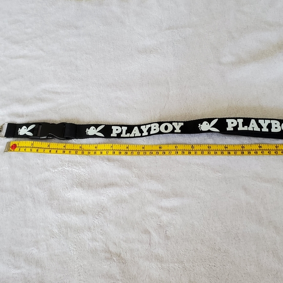 PLAYBOY black buckle keychain holder lanyard - Picture 2 of 4